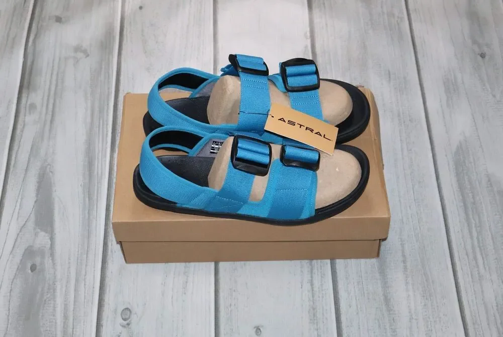 NWT Astral Webber Men’s 11 Blue Water River Sandals Adjustable Outdoor Hiking